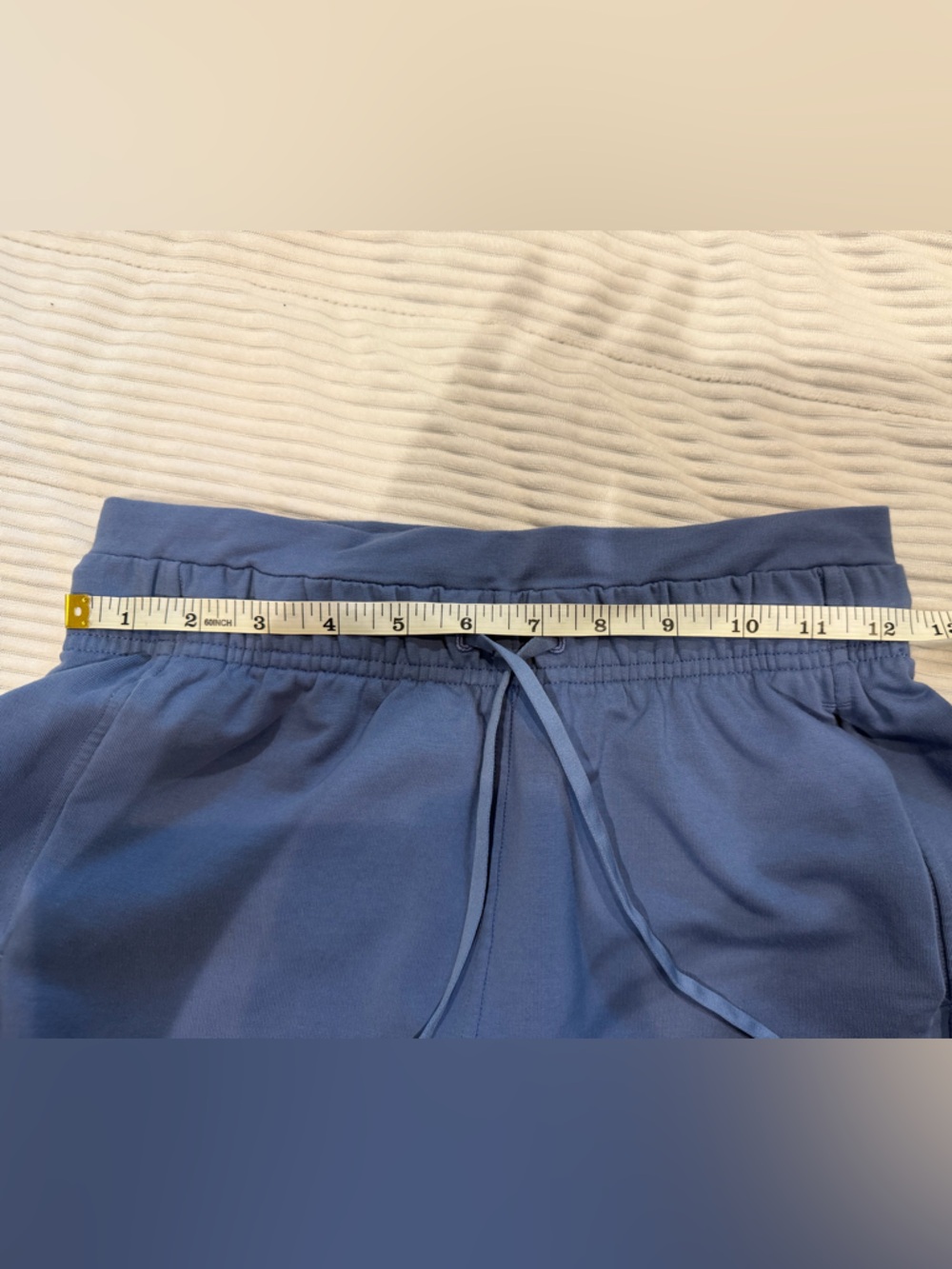 lululemon athletica Inner Glow High Rise 3” Blue Drawstring Athletic Shorts - Picture 7 of 9